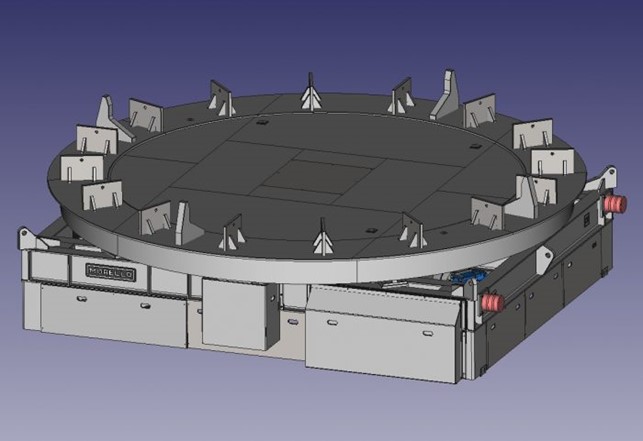 Battery powered rail guided transport cart 130-t nuclear