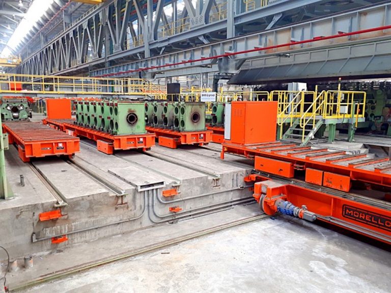 Automatic system to move SRM mill stands – 65 t + 100 t