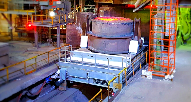 Ladle-transfer-cart_with_loading_cells_190t