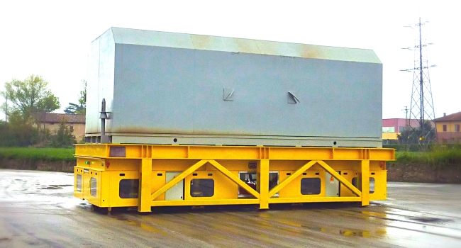 Wheels based battery/electric flatbed trolleys - Omnidirectional steering – OMNI