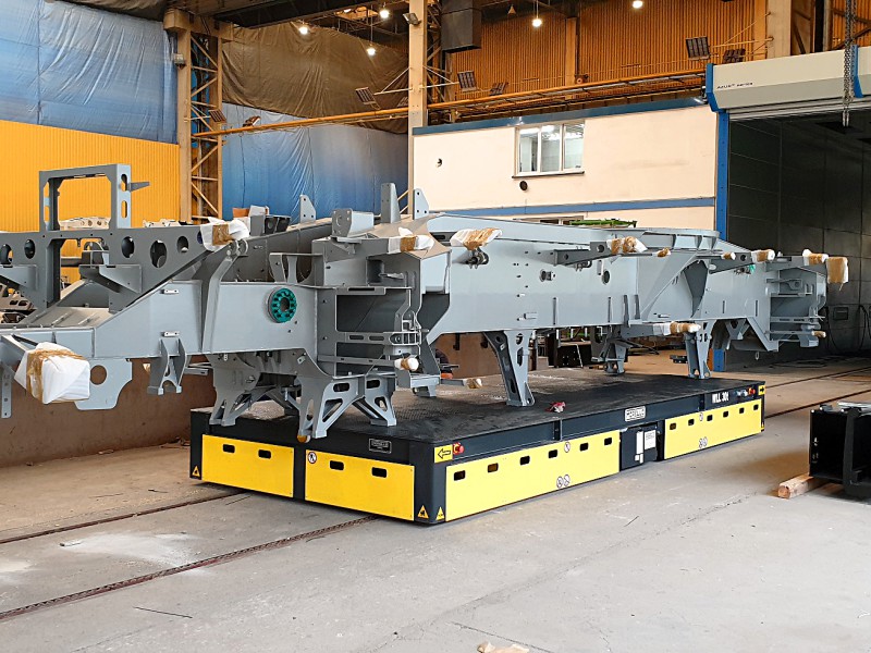 chariots automoteurs à plate-forme sur rails pour charges lourdes