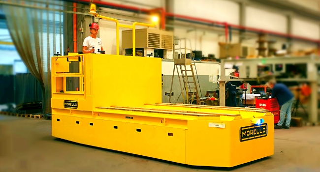 Transportplattformen-mit-Bediener-an-Bord -Traglast-50-Tonnen