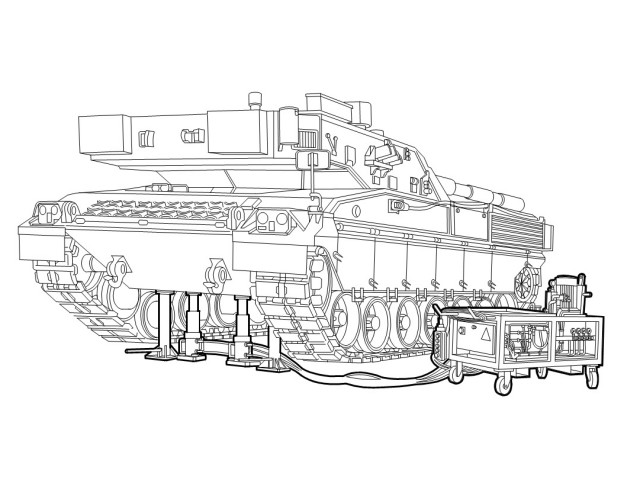 Illustration of the lifting Platform for Ariete – 80t