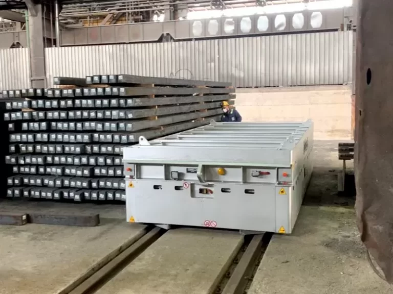 200 t - Hot billets battery transfer cart for steel mills - SBA 200-4