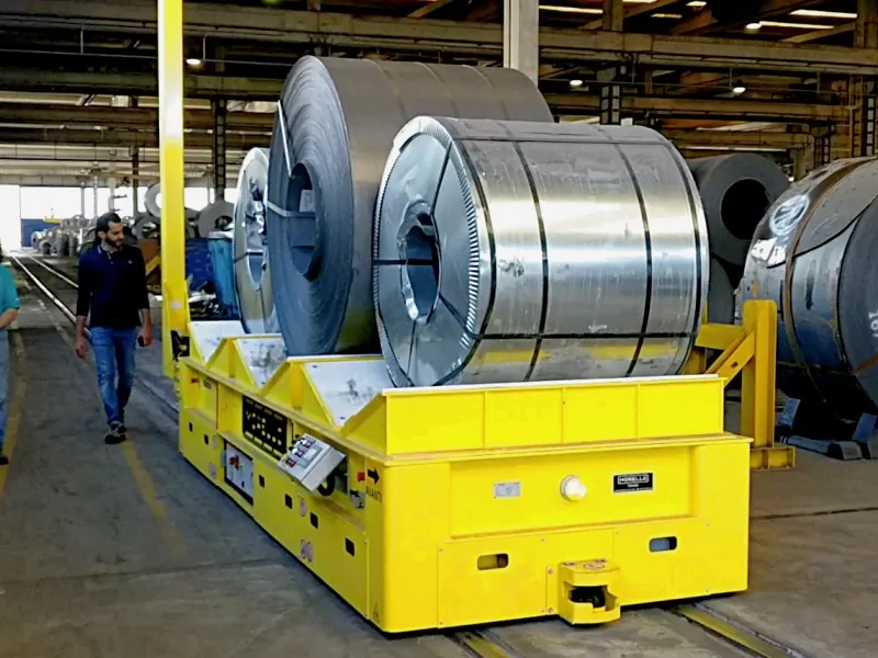 Chariot automatique pour bobines 40 tonnes